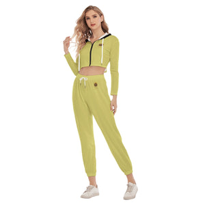 Rossolini1 Limon Women's Crop Hoodie Sports Sets