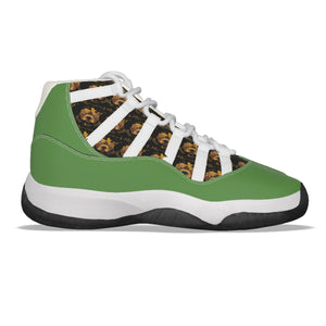 Rossolini1 Grass Green Women's High Top Basketball Shoes