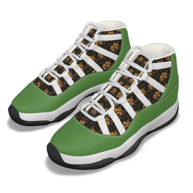 Rossolini1 Grass Green Men's High Top Basketball Shoes