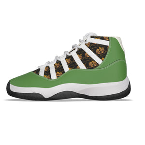 Rossolini1 Grass Green Women's High Top Basketball Shoes