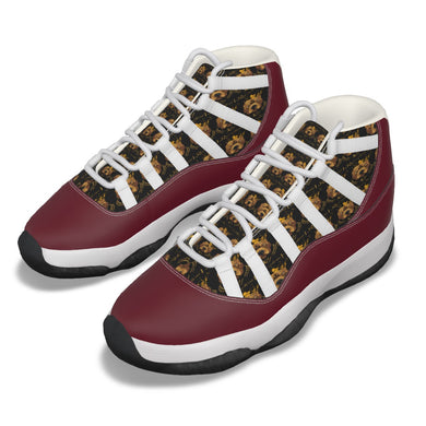 Rossolini1 Candy Apple Red Men's High Top Basketball Shoes