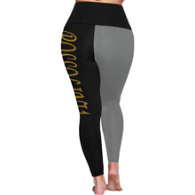 #Rossolini1# TheName B/DG Plus Size High Waist Leggings (Model L44)