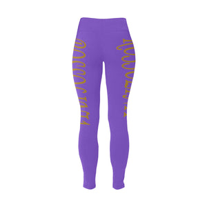 #Rossolini1# TheName Purple Plus Size High Waist Leggings (Model L44)