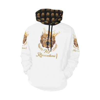 #MASK OFF# White Hoodie for Men (Model H13)