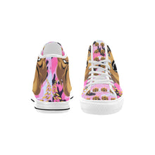 #Rossolini1# Streetz Pink/Black Camo White Bottom Vancouver H Men's Canvas Shoes (1013-1)