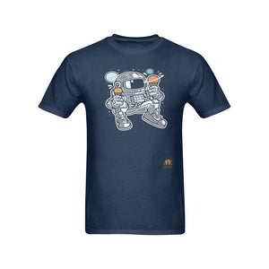 #Rossolini1# Astronaut Ice Cream Navy Blue T-Shirt