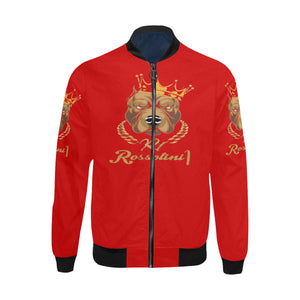 #MASKOFF# Red Bomber Jacket for Men (Model H31)