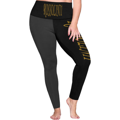 #Rossolini1# TheName B/C Plus Size High Waist Leggings (Model L44)