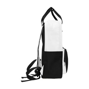 #Rossolini1# Black/White Twin Handle Backpack (Model 1732)