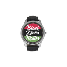 #Rossolini1# Black Lives Matter Leather Strap Large Dial Watch(Model 213)