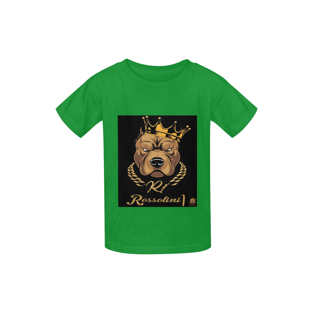 #Rossolini1# Logo Green Kid's  Classic T-shirt (Model T22)