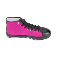 #Rossolini1# InSider Pink Men’s Classic High Top Canvas Shoes (Model 017)