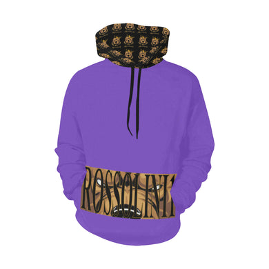 #Rossolini1# Purple Hoodie for Women (Model H13)