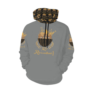 #MASK ON# Dark Gray Hoodie for Men (Model H13)