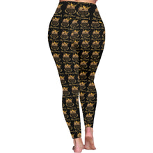 #Rossolini1# MaskOn Black Plus Size High Waist Leggings (Model L44)