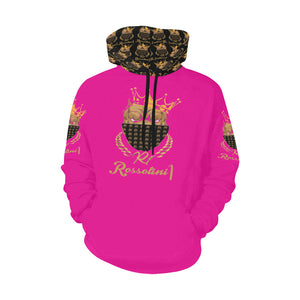 #MASK ON# Pink Hoodie for Men (Model H13)