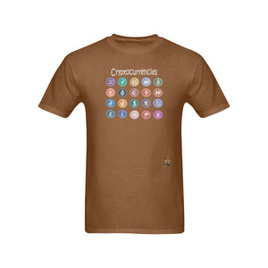 #Rossolini1# Cryptocurrencies Brown T-Shirt