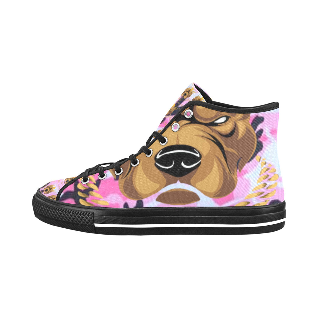 #Rossolini1# Streetz Pink/Black Camo Vancouver H Women's Canvas Shoes (1013-1)