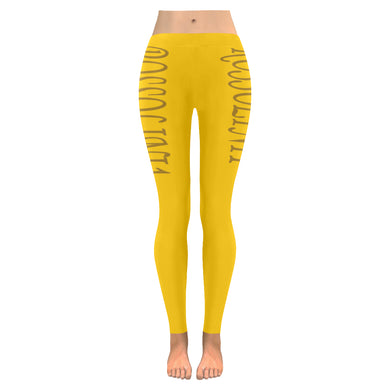 #Rossolini1# TheName Gold Low Rise Leggings (Invisible Stitch) (Model L05)