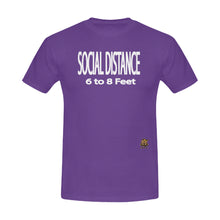 #SOCIAL DISTANCE# Purple T-Shirt