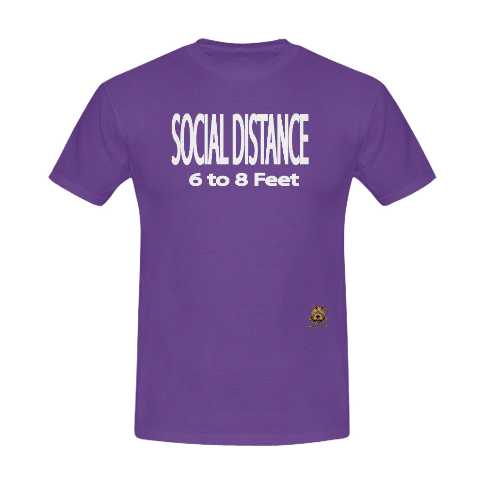 #SOCIAL DISTANCE# Purple T-Shirt