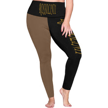 #Rossolini1# TheName B/BR Plus Size High Waist Leggings (Model L44)