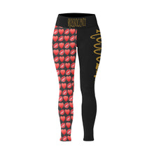 #Rossolini1# TheName LIPS and HEARTS Plus Size High Waist Leggings (Model L44)