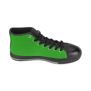 #Rossolini1# InSider Green High Top Canvas Shoes for Kid (Model 017)