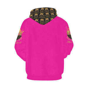 #MASK ON# Pink Hoodie for Men (Model H13)