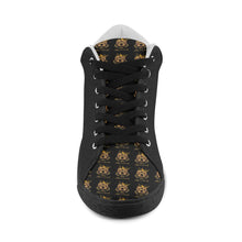 #Rossolini1# TimeLess Black Men's Chukka Canvas Shoes (Model 003)