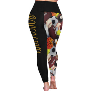 #Rossolini1# TheName BALLIN Plus Size High Waist Leggings (Model L44)