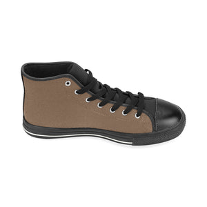 #Rossolini1# InSider Brown High Top Canvas Shoes for Kid (Model 017)