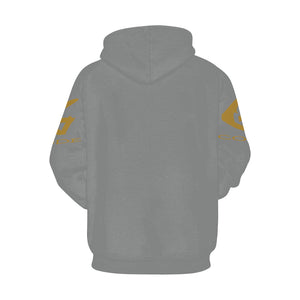 #Rossolini1# G-CODE Dark Gray Hoodie for Women (Model H13)