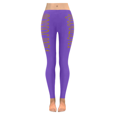 #Rossolini1# TheName Purple Low Rise Leggings (Invisible Stitch) (Model L05)