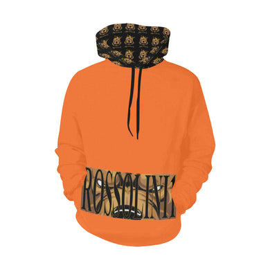 #Rossolini1# Orange Hoodie for Women (Model H13)