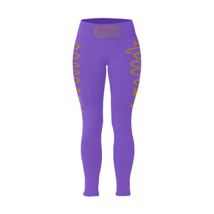 #Rossolini1# TheName Purple Plus Size High Waist Leggings (Model L44)