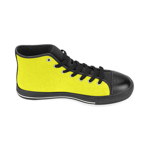 #Rossolini1# InSider Yellow High Top Canvas Shoes for Kid (Model 017)