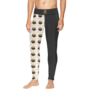 #MASKON# All Over Right White Meggings (Model L38)