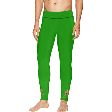 #Rossolini1# Ankles Green All Over Print Meggings (Model L38)