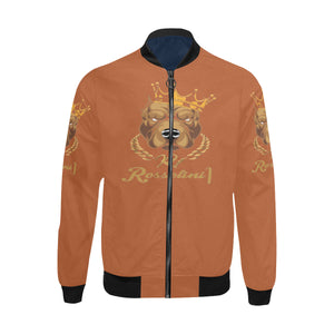 #MASKOFF# Root Beer Bomber Jacket for Men (Model H31)