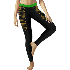 #Rossolini1# TheName Green Trim Low Rise Leggings (Invisible Stitch) (Model L05)