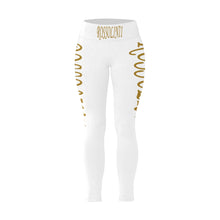 #Rossolini1# TheName White Plus Size High Waist Leggings (Model L44)