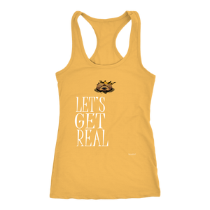 #LET'SGETREAL# Racerback Tank