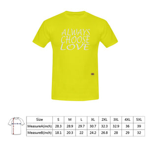 #Rossolini1# Always Choose Love Yellow T-Shirt