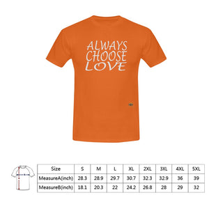 #Rossolini1# Always Choose Love Orange T-Shirt