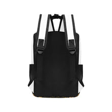 #Rossolini1# Black/White Twin Handle Backpack (Model 1732)