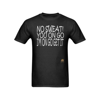 #No Sweat# Black T-Shirt