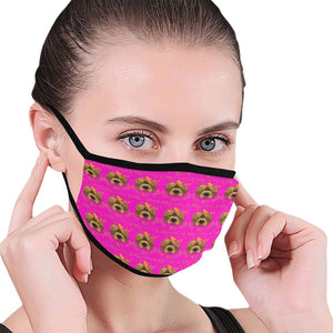 #Rossolini1# Pink Mouth Mask (2 Filters Included) (Non-medical Products)