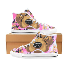 #Rossolini1# Streetz Pink/Black Camo White Bottom Vancouver H Men's Canvas Shoes (1013-1)