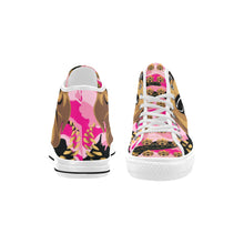 #Rossolini1# Streetz Black/Pink Camo White Bottom Vancouver H Women's Canvas Shoes (1013-1)